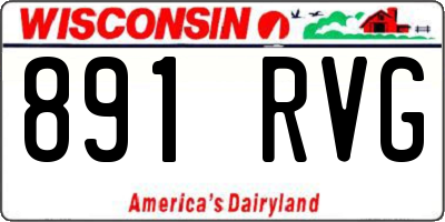 WI license plate 891RVG
