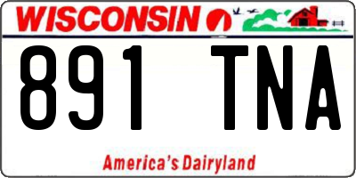 WI license plate 891TNA