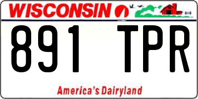 WI license plate 891TPR