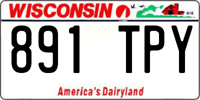 WI license plate 891TPY
