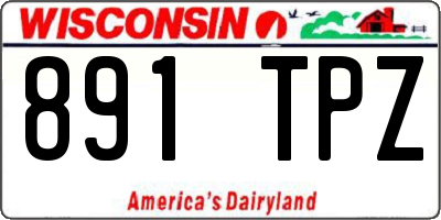 WI license plate 891TPZ