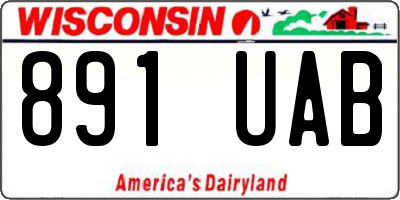 WI license plate 891UAB