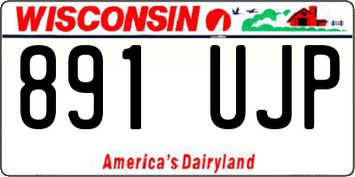 WI license plate 891UJP