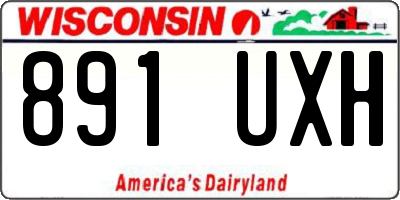 WI license plate 891UXH