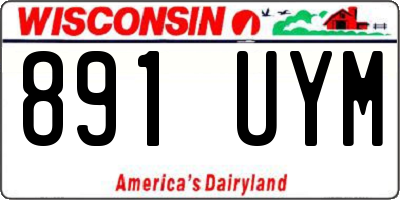 WI license plate 891UYM