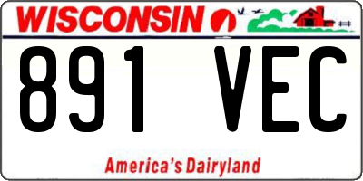 WI license plate 891VEC