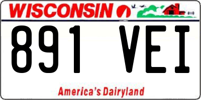 WI license plate 891VEI