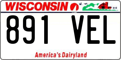 WI license plate 891VEL