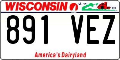 WI license plate 891VEZ