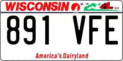 WI license plate 891VFE
