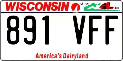 WI license plate 891VFF