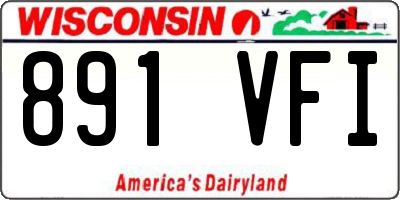 WI license plate 891VFI