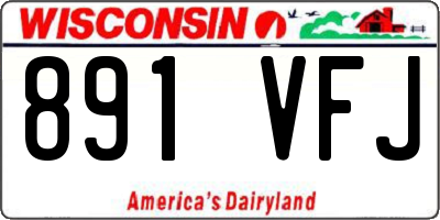 WI license plate 891VFJ