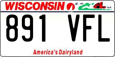 WI license plate 891VFL