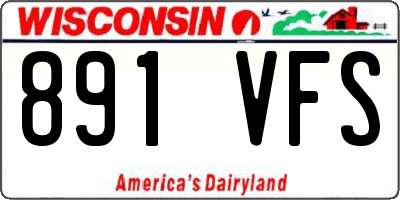 WI license plate 891VFS