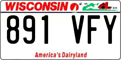 WI license plate 891VFY