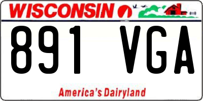 WI license plate 891VGA