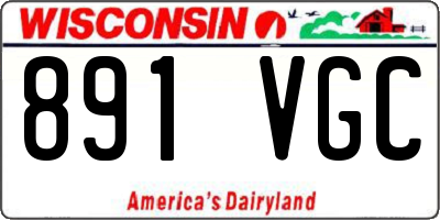 WI license plate 891VGC