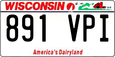 WI license plate 891VPI