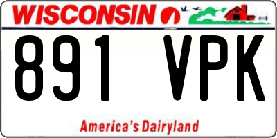 WI license plate 891VPK