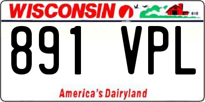 WI license plate 891VPL