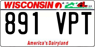 WI license plate 891VPT