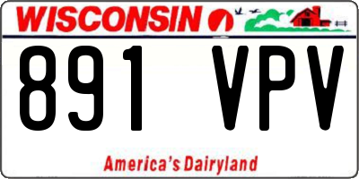 WI license plate 891VPV