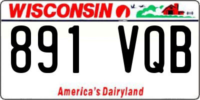 WI license plate 891VQB