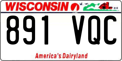 WI license plate 891VQC