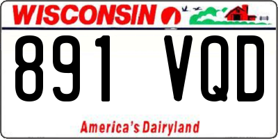 WI license plate 891VQD