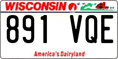 WI license plate 891VQE