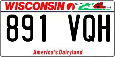 WI license plate 891VQH