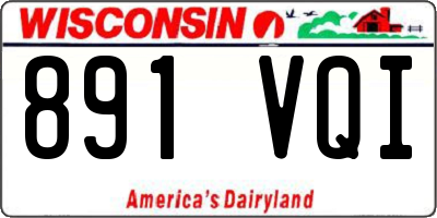 WI license plate 891VQI