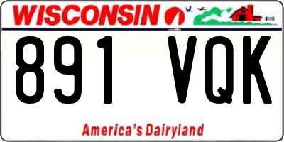 WI license plate 891VQK