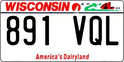 WI license plate 891VQL