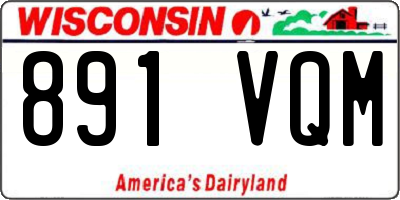 WI license plate 891VQM
