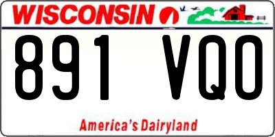 WI license plate 891VQO