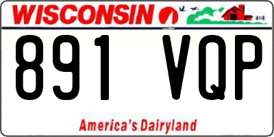 WI license plate 891VQP