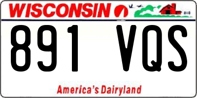 WI license plate 891VQS