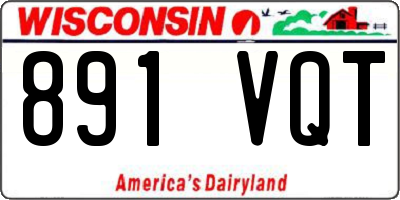 WI license plate 891VQT