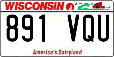 WI license plate 891VQU