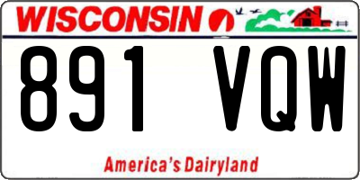 WI license plate 891VQW