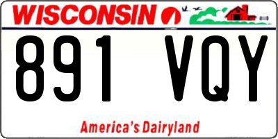 WI license plate 891VQY