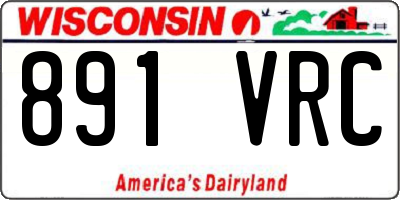 WI license plate 891VRC