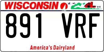 WI license plate 891VRF