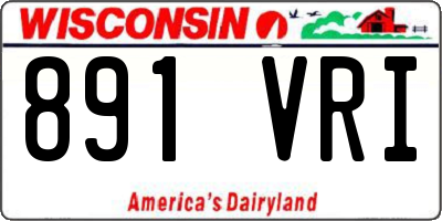 WI license plate 891VRI