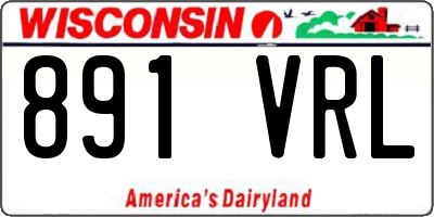 WI license plate 891VRL