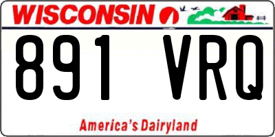 WI license plate 891VRQ