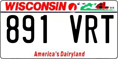 WI license plate 891VRT