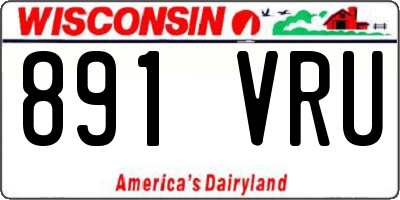 WI license plate 891VRU
